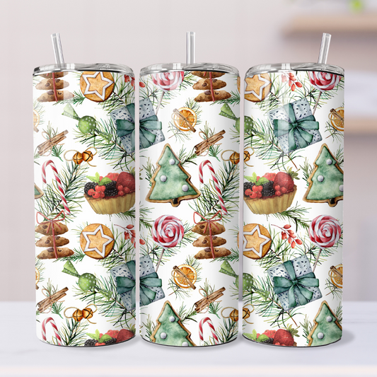 Christmas Cookie 20oz Skinny Tumbler