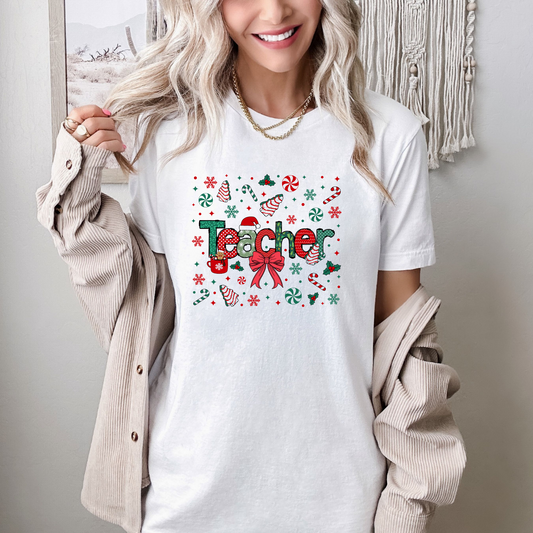 Christmas Teacher T-shirt