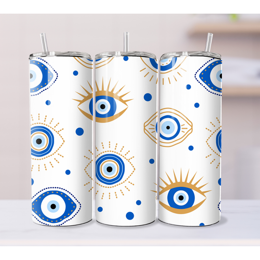 Evil Eye White 20oz Tumbler