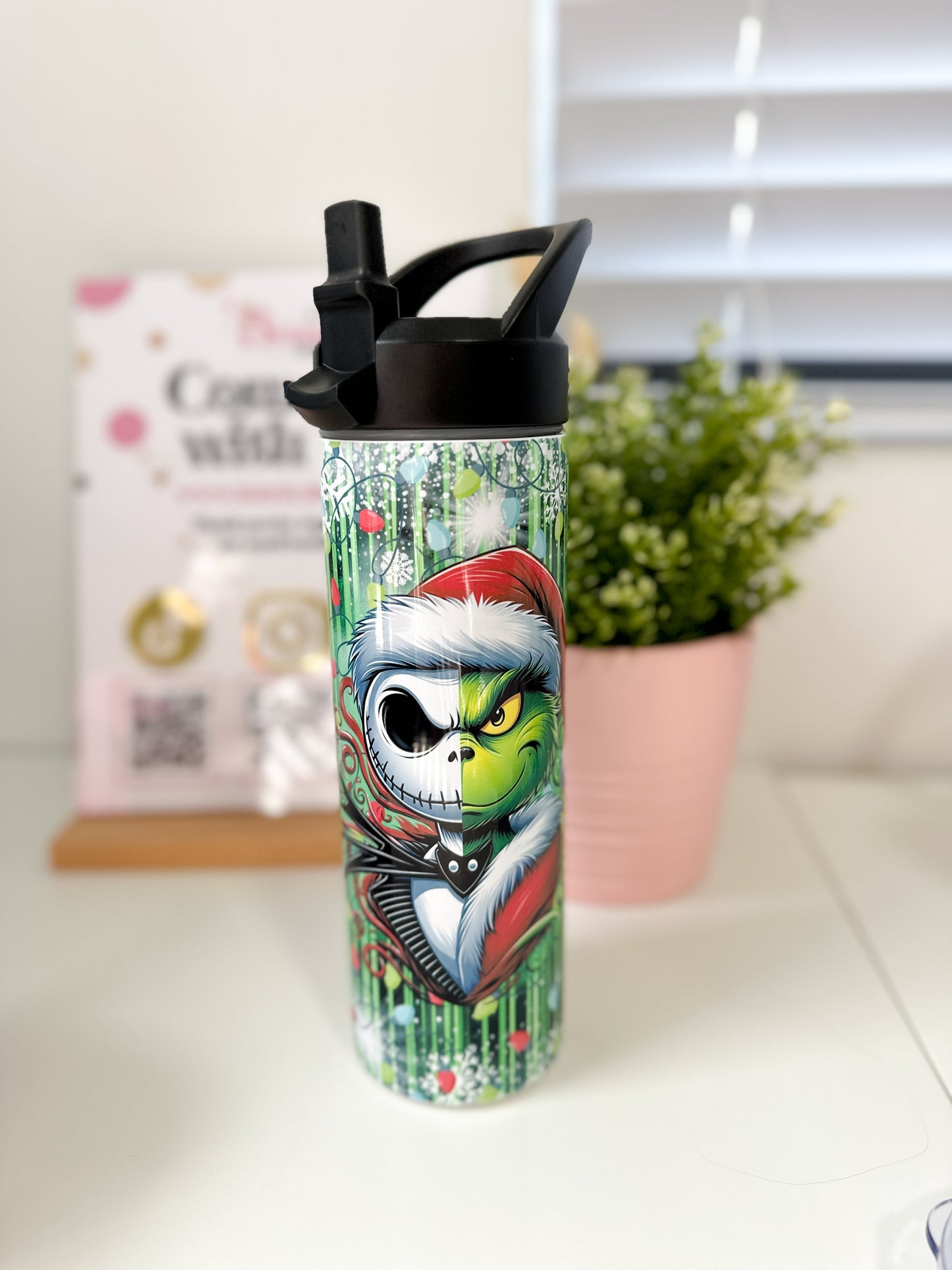 Grinch Vs Jack 20oz Sport Tumbler