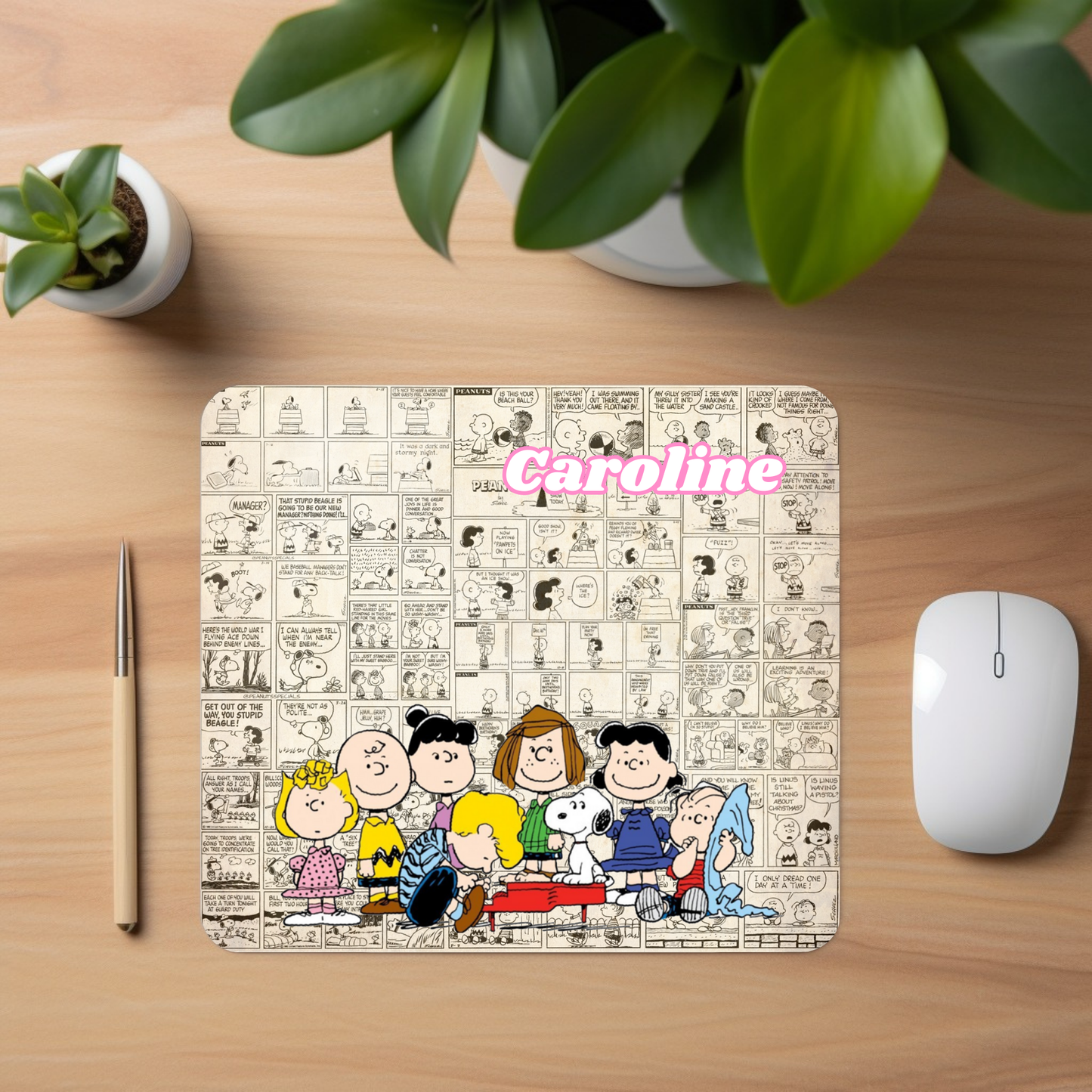 Personalized  Peanuts/Charlie Brown Mouse Pad